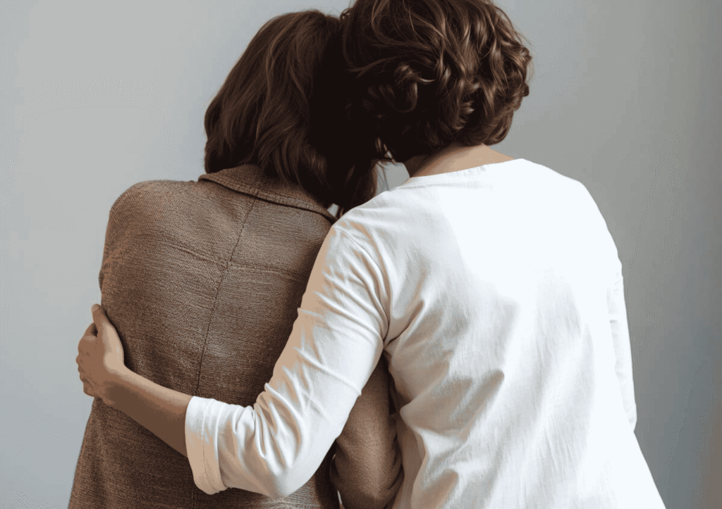 bereaved mothers supporting each other after pregnancy loss