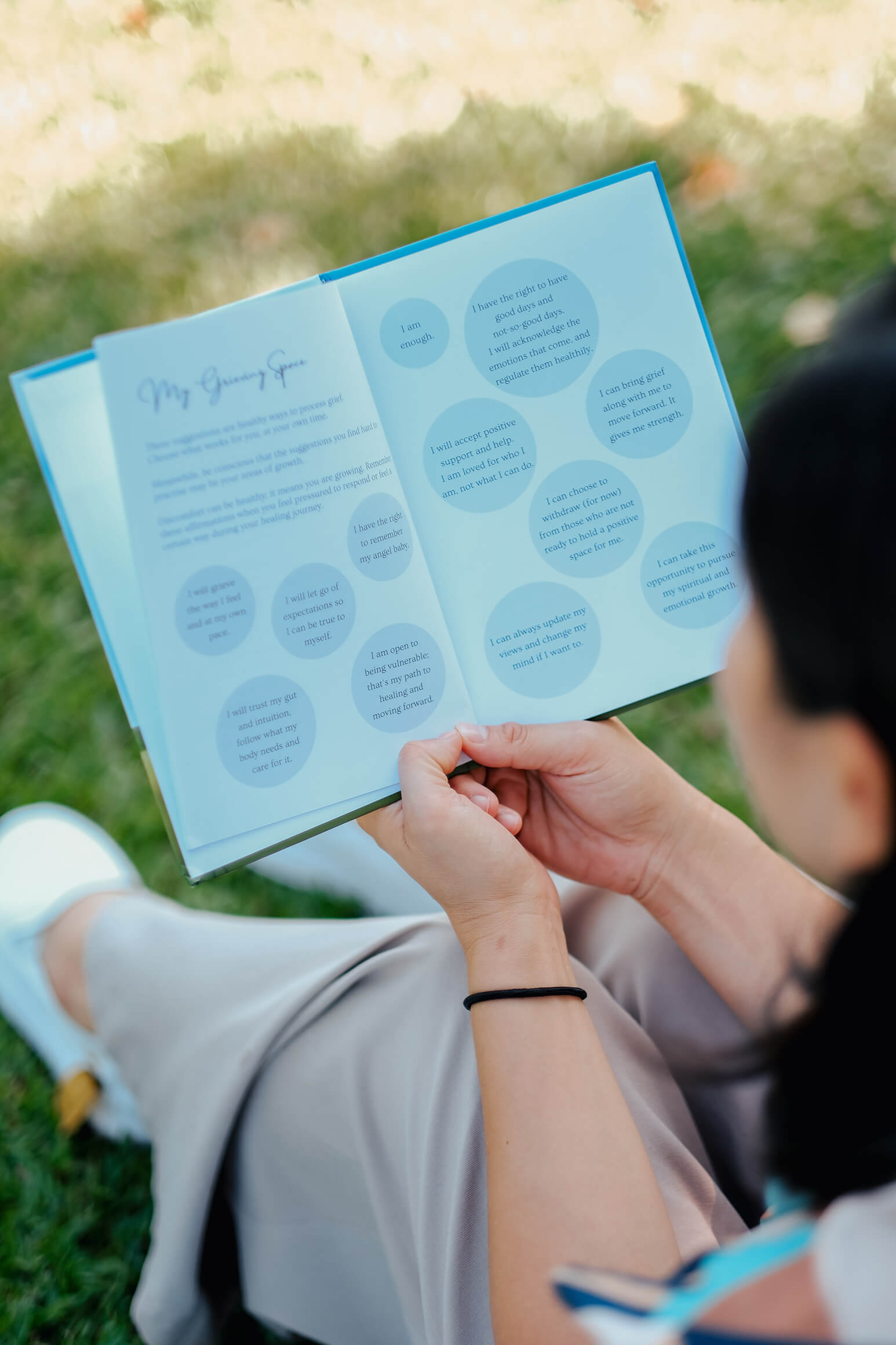 Pregnancy Loss Journal by Vernessa Chuah — guided grief journal for bereaved parents, SGD $25, free Singapore mailing