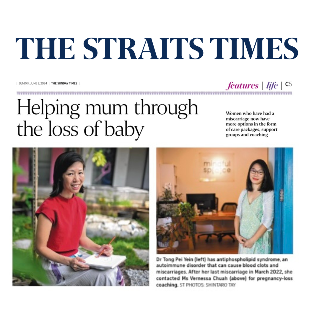 The Straits Times Sunday June 2 2024 — Helping mum through the loss of baby, featuring Dr Tong Pei Yein and Vernessa Chuah